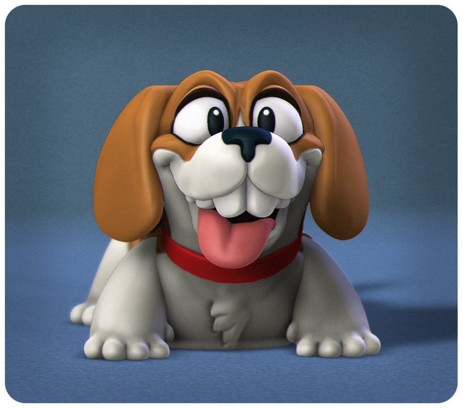 Happy Dogs Beagle 3d model
