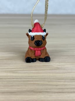 Christmas Highland Cow Ornament 3d model