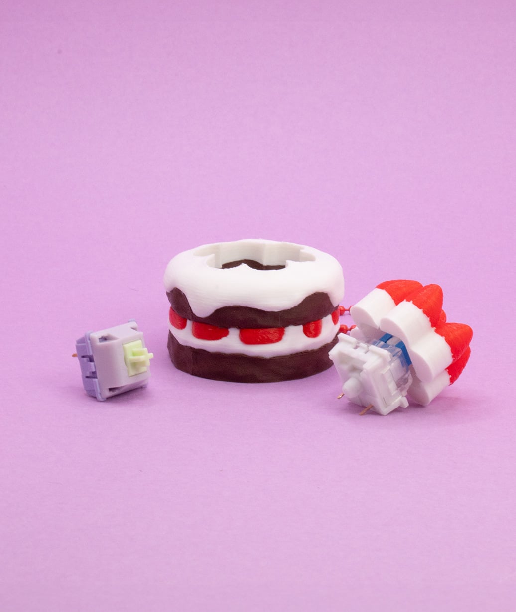 Chocolate Strawberry Cake Fidget Clicker 3d model