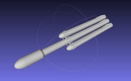 Basic Space X Falcon Heavy Model 3d model