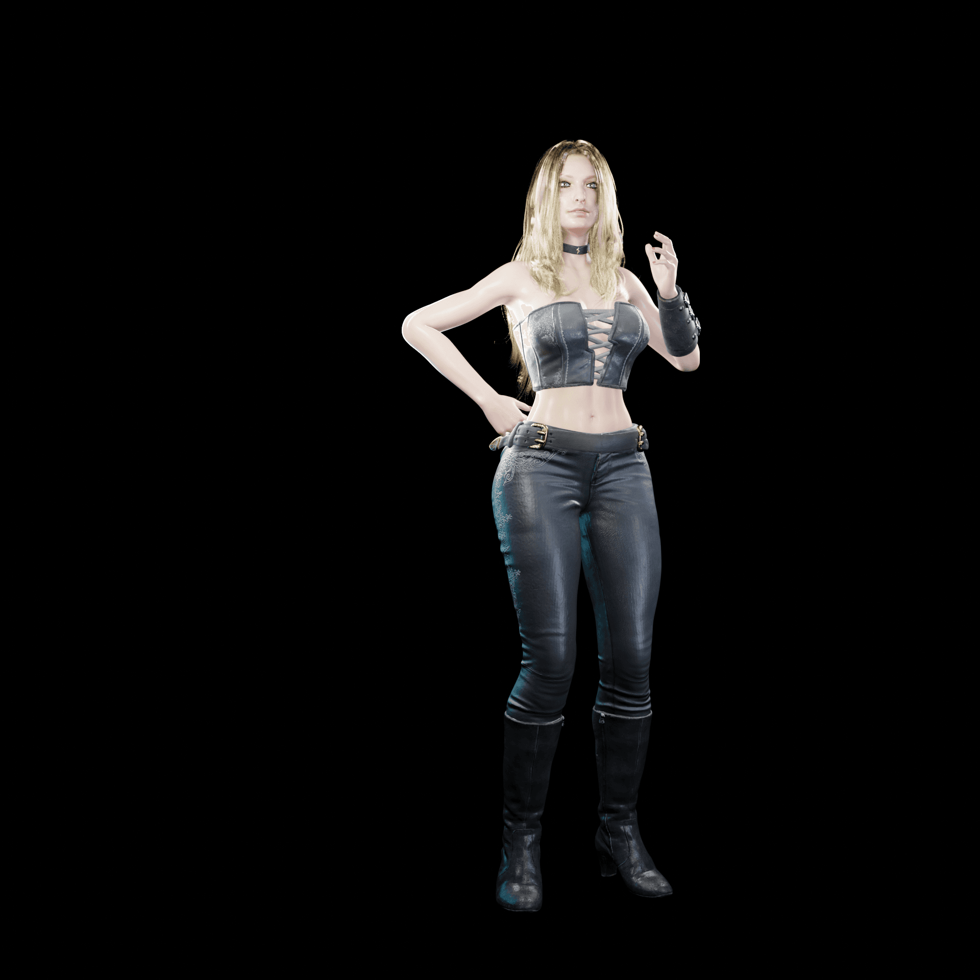 Modern Gothic Woman 3d model
