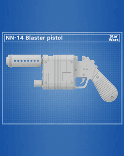 NN-14 Blaster - Star Wars 3d model
