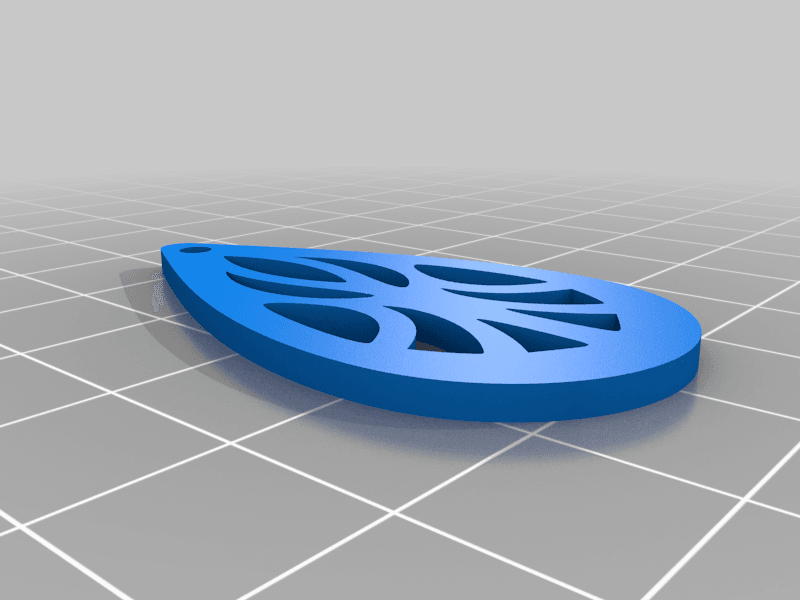 Drop Earrings 3d model