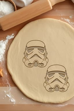 Stormtrooper Cookie Cutter, Biscuit Cutter 3d model