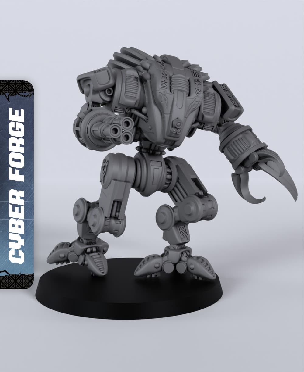 Kaplan Assault Bot - With Free Cyberpunk - Sci-Fi Gift Ideas for RPG and Wargamers 3d model