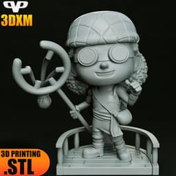 One Piece Usopp Chibi STL for 3D Printing ChibiSTL 3DXM 3d model