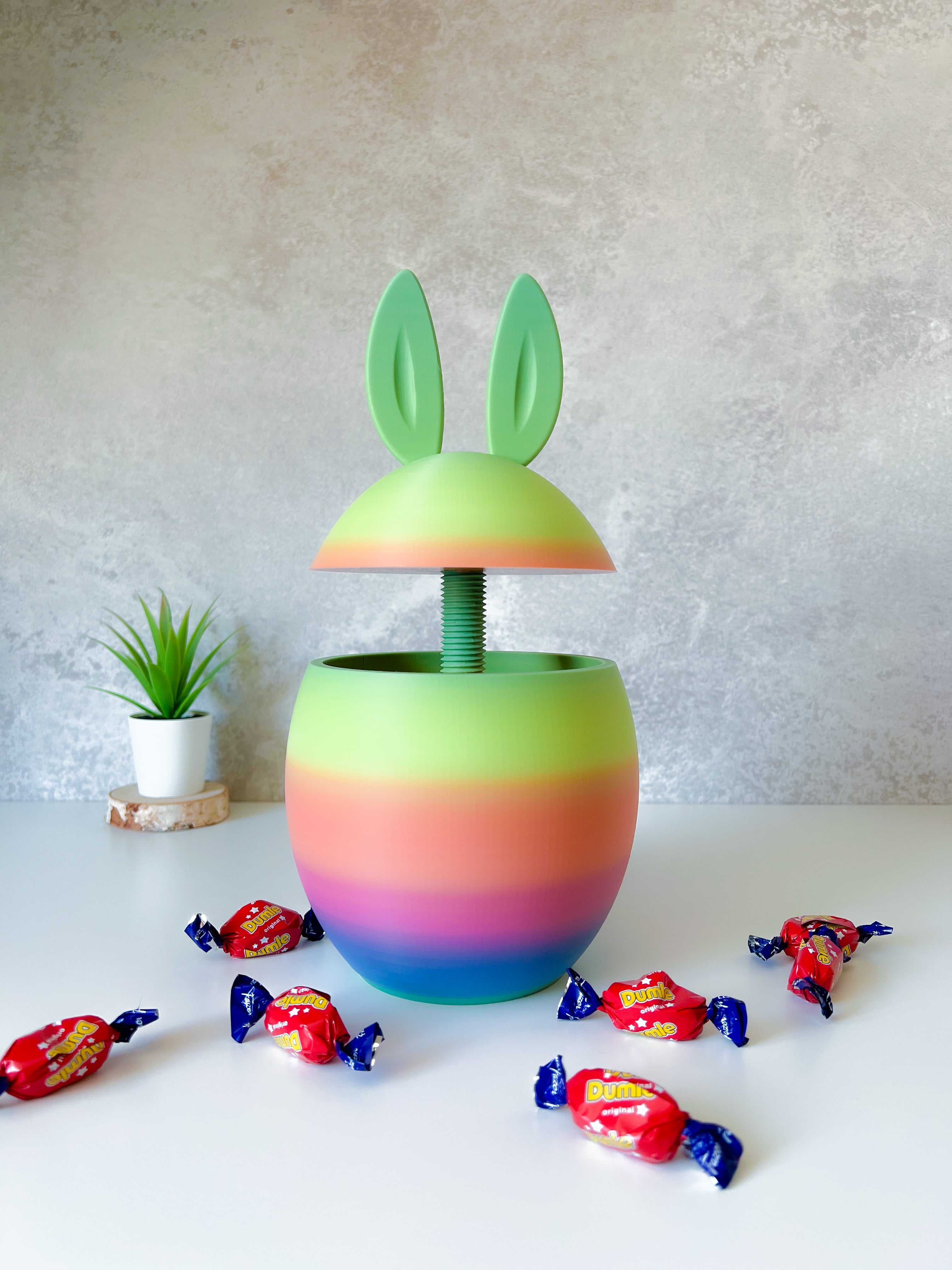Bunny Flower Holder 3d model