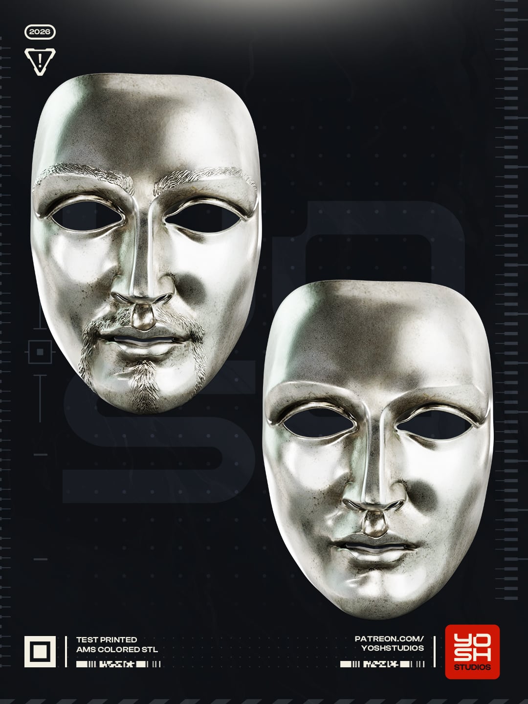 Leper King Mask 3D Printer STL file 3d model