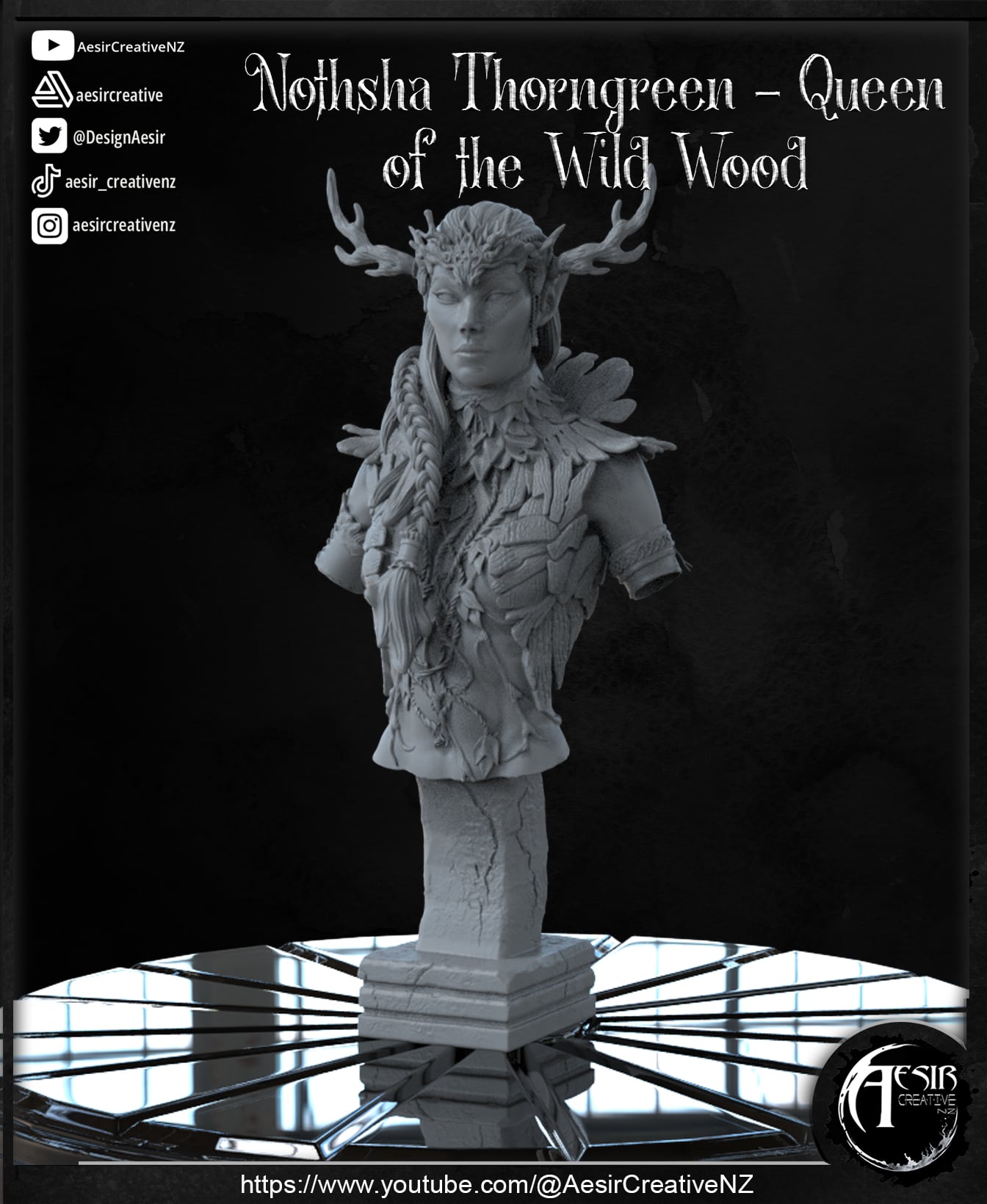 The_Wylde_Queen Bust 3d model
