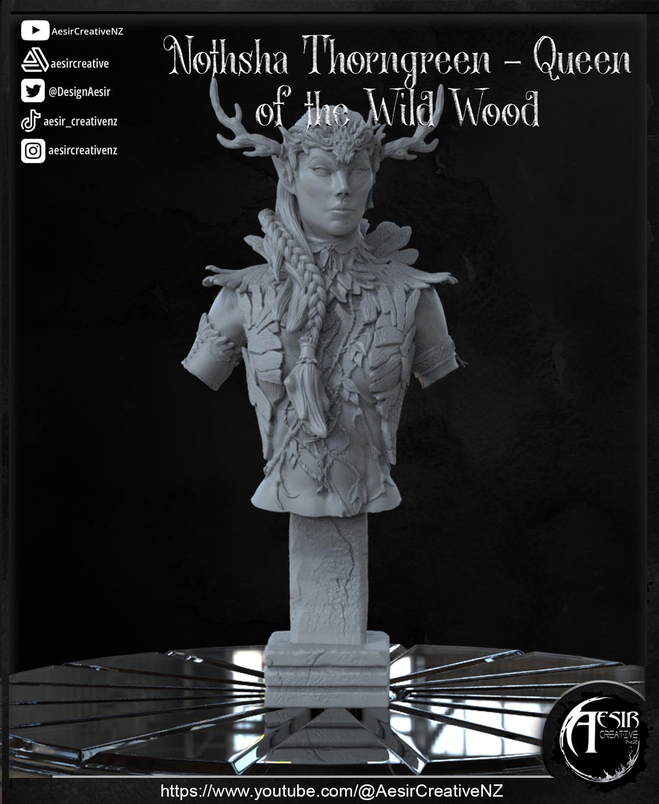 The_Wylde_Queen Bust 3d model