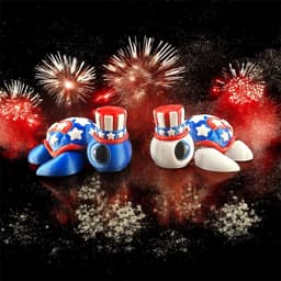Little Patriot Turtle 3d model