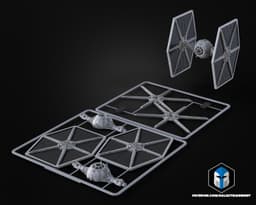 Tie Fighter Vehicle Kit Card - 3D Print Files 3d model