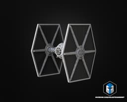 Tie Fighter Vehicle Kit Card - 3D Print Files 3d model