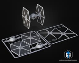 Tie Fighter Vehicle Kit Card - 3D Print Files 3d model