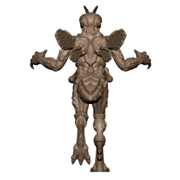 Demonic Fly Mutant Cultists Tabletop Miniatures Pack of 2 3d model