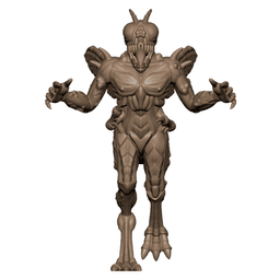 Demonic Fly Mutant Cultists Tabletop Miniatures Pack of 2 3d model
