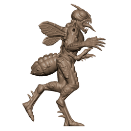 Demonic Fly Mutant Cultists Tabletop Miniatures Pack of 2 3d model