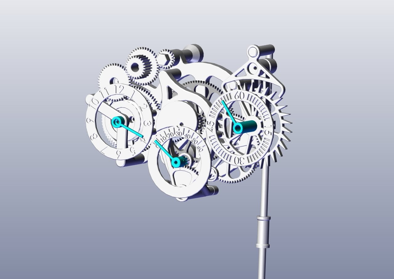 The 3D Printed Wall Clock 3d model