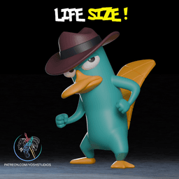 Life Size Fedora Duck 3D Printer STL File 3d model