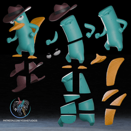 Life Size Fedora Duck 3D Printer STL File 3d model