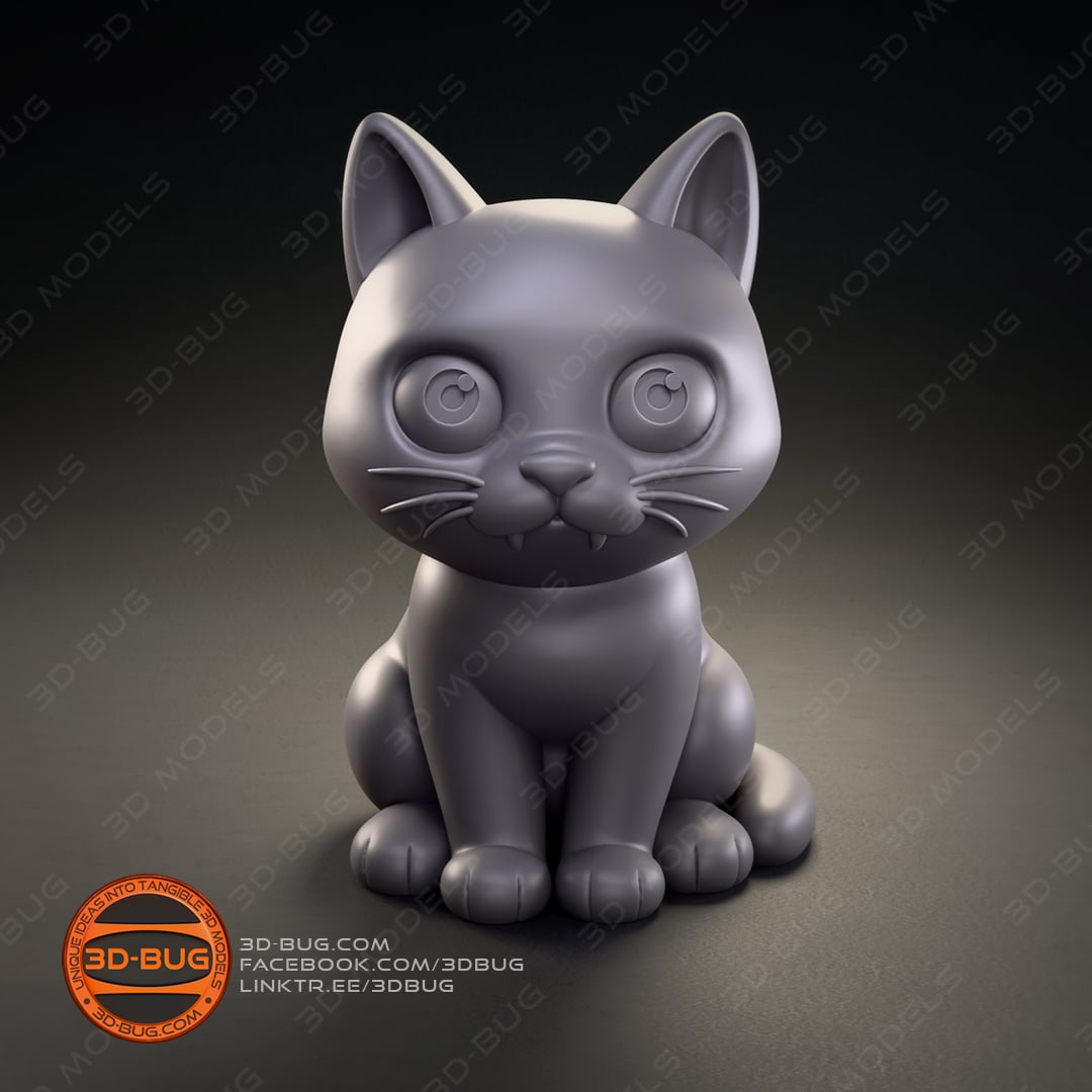 Stylized adorable Cute Kitty 3d model