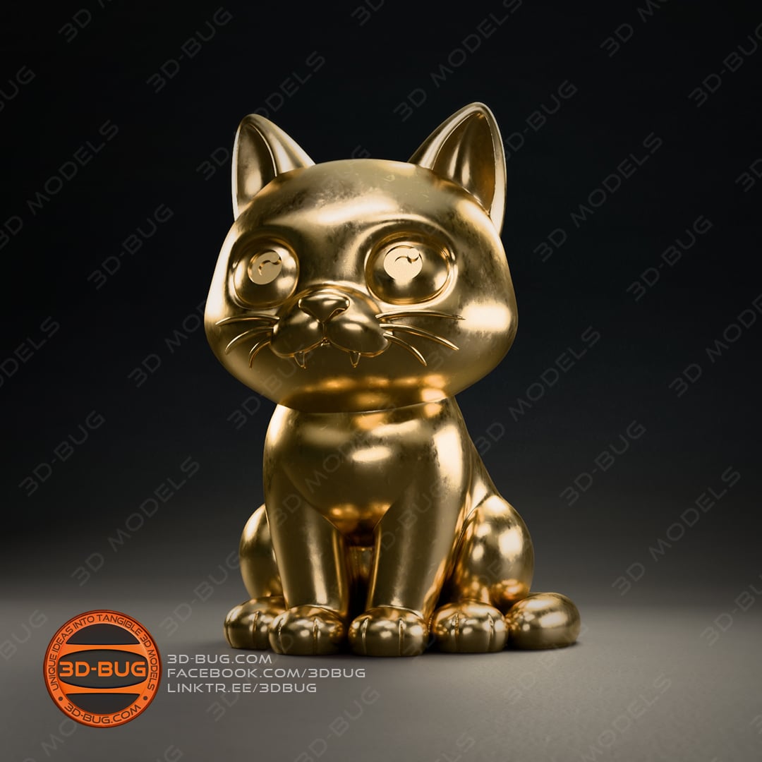 Stylized adorable Cute Kitty 3d model