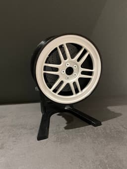 Wheel headphone stand 3d model