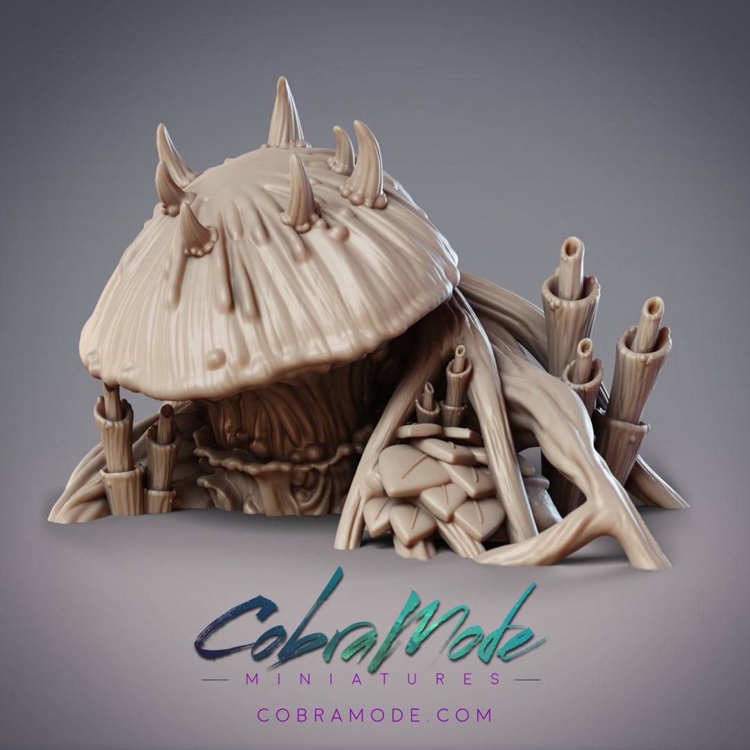 Spiked Mushroom Scatter Terrain (Pre-supported) 3d model