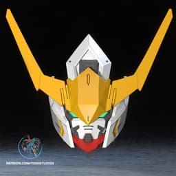 Mecha Barbatos Helmet 3D Printer STL file 3d model