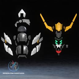Mecha Barbatos Helmet 3D Printer STL file 3d model