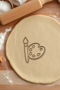 Paint Cookie Cutter, Biscuit Cutter 3d model