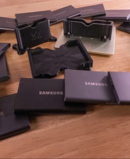 Samsung T7 SSD Laser Engraving Fixtures for xTool F1 3d model