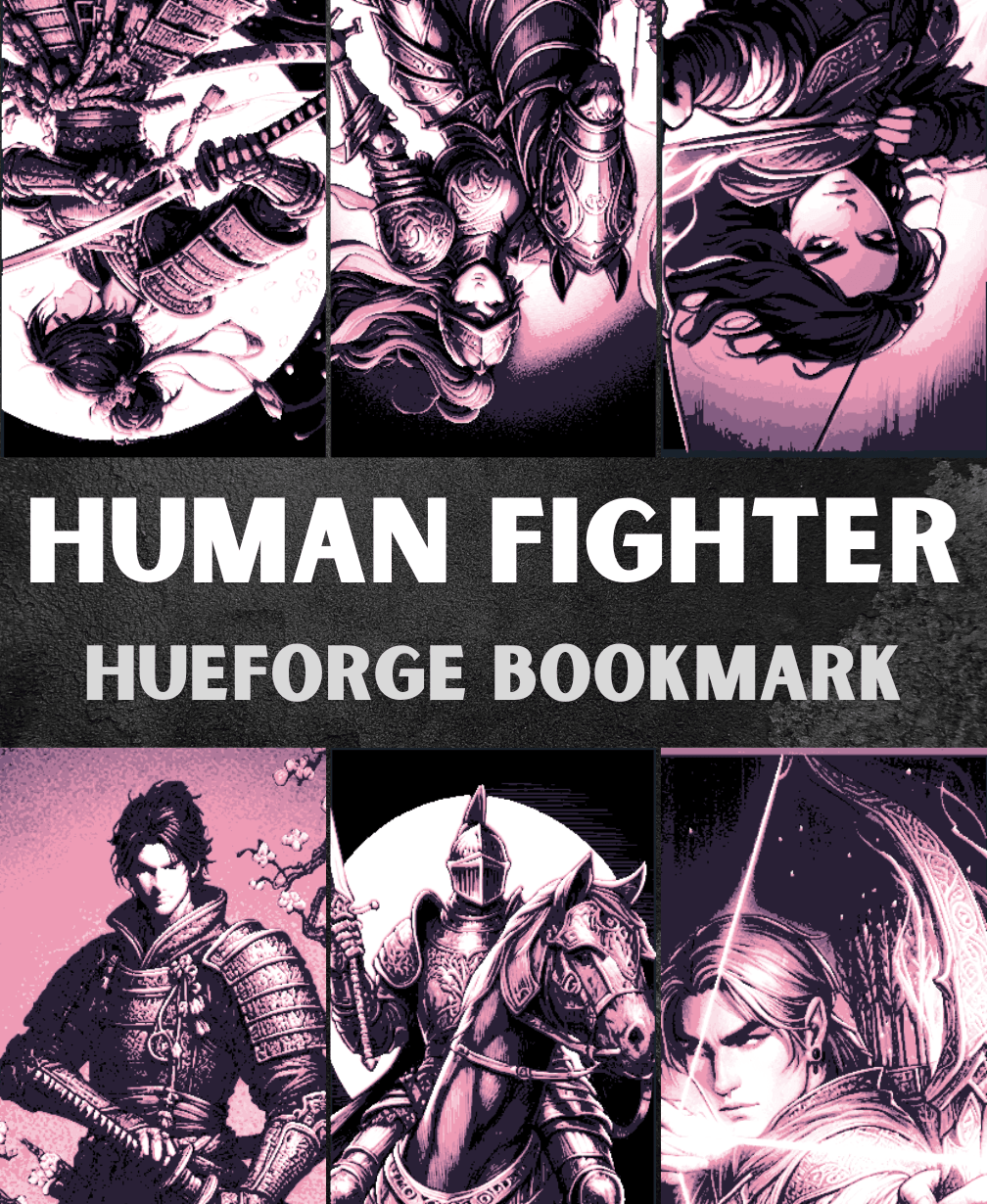 Human Fighter Bookmarks (Male & Female) 3d model