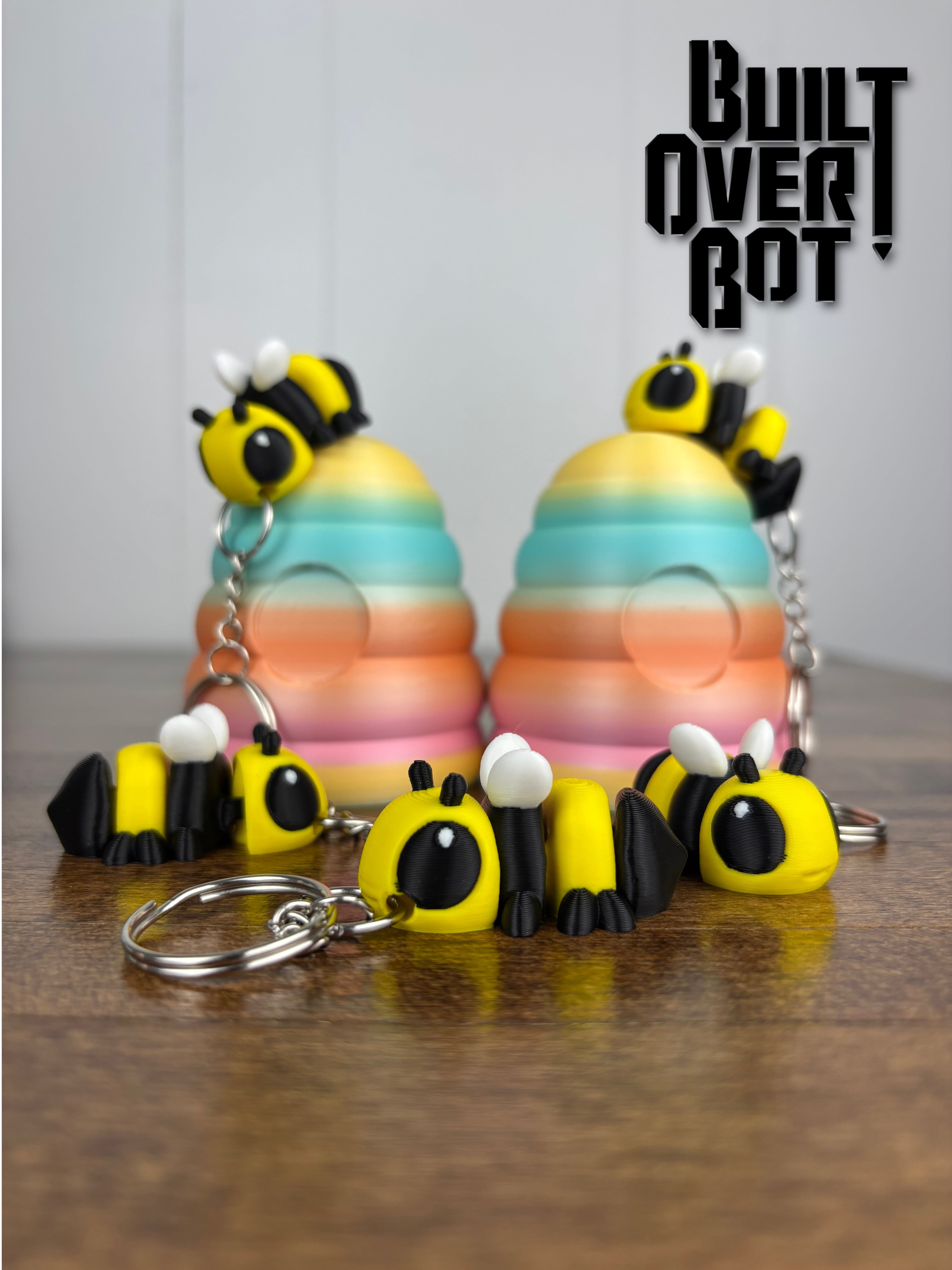 Bee Keychain 3d model