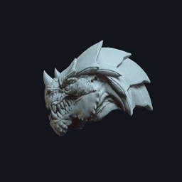 Garnon v4 Action Figure Head 3d model