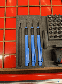 Gridfinity Holder for Noga EO2000 Deburring Tool 3d model