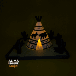 Glowing Teepee / Decoration / Toy 3d model