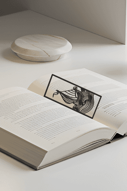 Ocean Ship Bookmark, Gift Idea 3d model