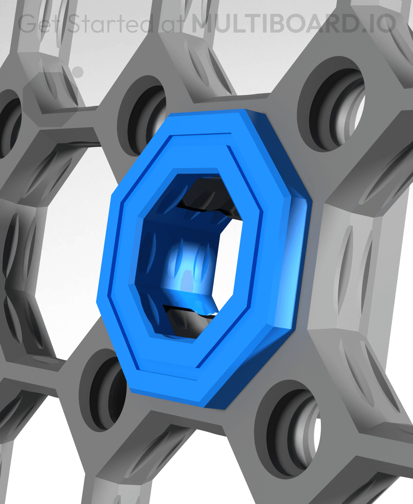 Raised Double-Sided Snap (DS Part B) 3d model