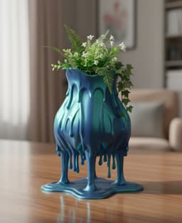 Melting Drip Vase | Modern Home Decor 3d model