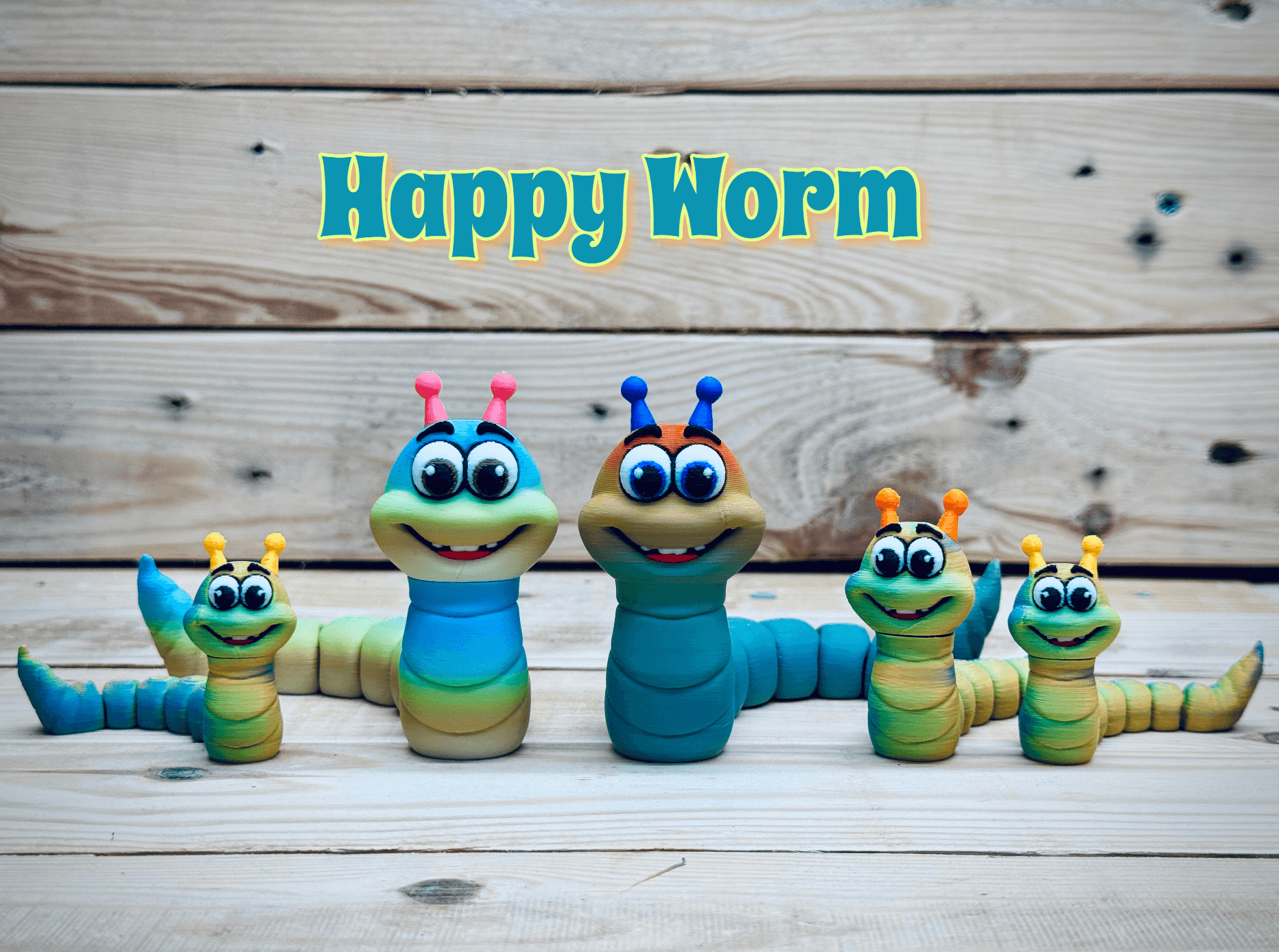 Happy Worm 3d model