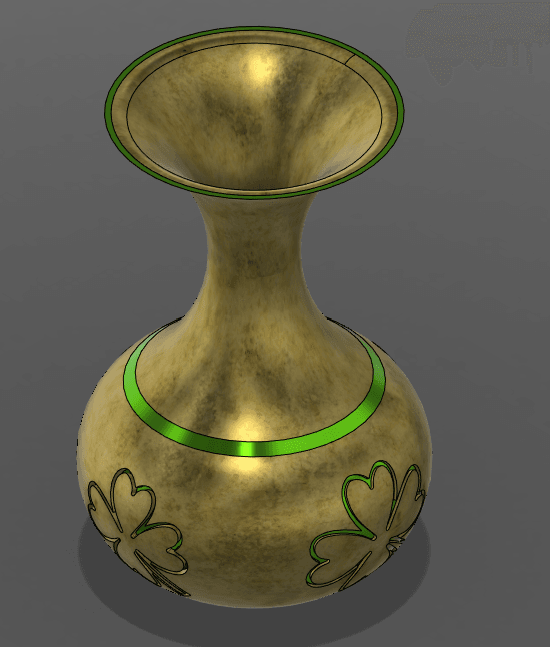 Clover Vase v2.stl 3d model