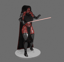Curvy Darth Talon V2 3d model