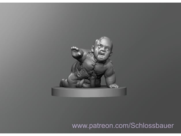 Zombie Baby 3d model
