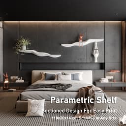 Parametric Shelf Design V3 3d model