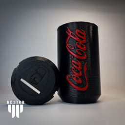 Soda Can Piggy Bank 3d model
