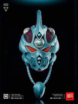 Guyver Helmet 3D Printer STL 3d model