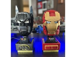 LED Illuminated Pedestal for Lego Helmets 3d model