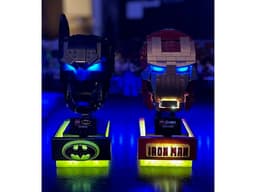 LED Illuminated Pedestal for Lego Helmets 3d model