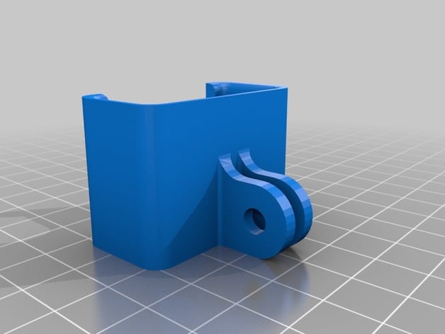 CR10sPRO GoPRO adapter, with optional Logitech C170 mount 3d model